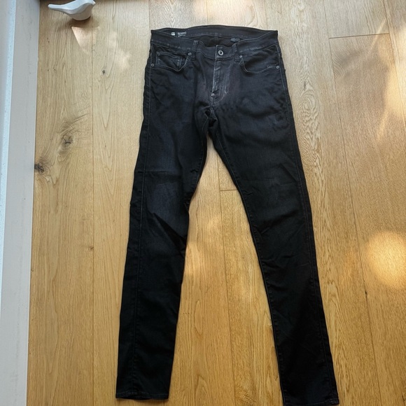 G-STAR RAW REVEND SUPER SLIM WASHED BLACK JEANS - 31 - Picture 12 of 15